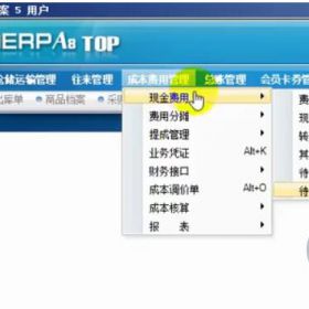 管家婆分销ERP A8成本费用管理